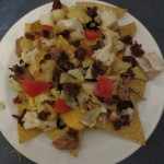 Nachos loaded with vegetables
