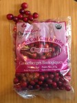 bag of organic cranberries