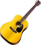 drawing of acoustic guitar