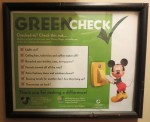 Disney checklist for guests about how to save energy by turning out the lights and more.
