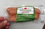 package of applegate big apple hot dogs